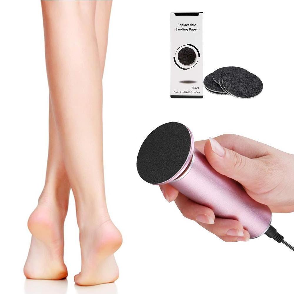 Professional Rechargeable Foot Grinder Scrubber Hard Dead Skin File Electric Callus Remover For Feet