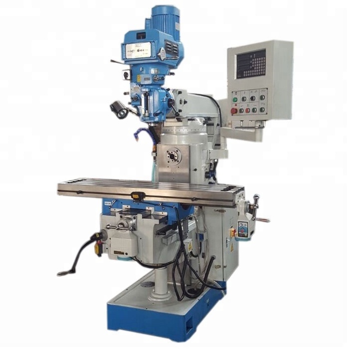 universal metal milling vertical and horizontal taiwan turret milling machine price with DRO