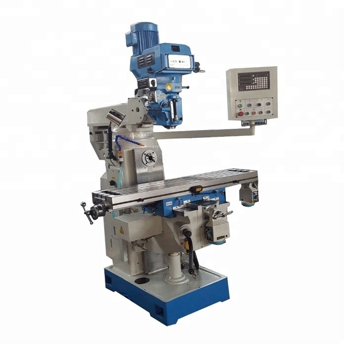 universal metal milling vertical and horizontal taiwan turret milling machine price with DRO