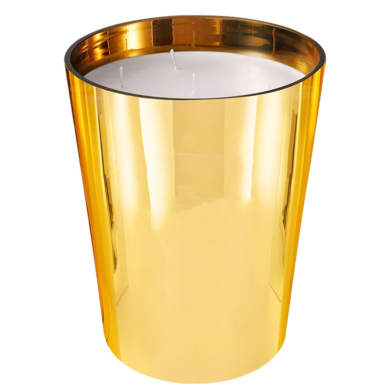 UO Wholesale XXXL Big Aroma Candles Jar Three Wick Max Absolute Giant Luxury Fragrance Scented Candle In Gold Vessels