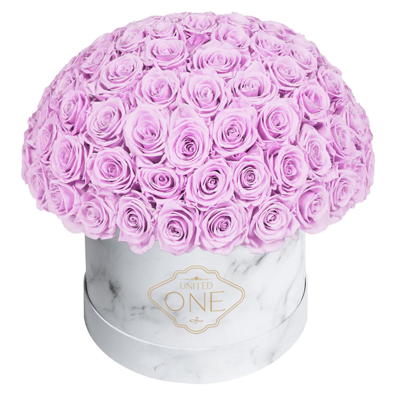 UO Violet Eternal Roses Preserved Flowers Rosas Eternas Preservadas 2022 Decorative Rose Forever Box Gift Preserved Roses