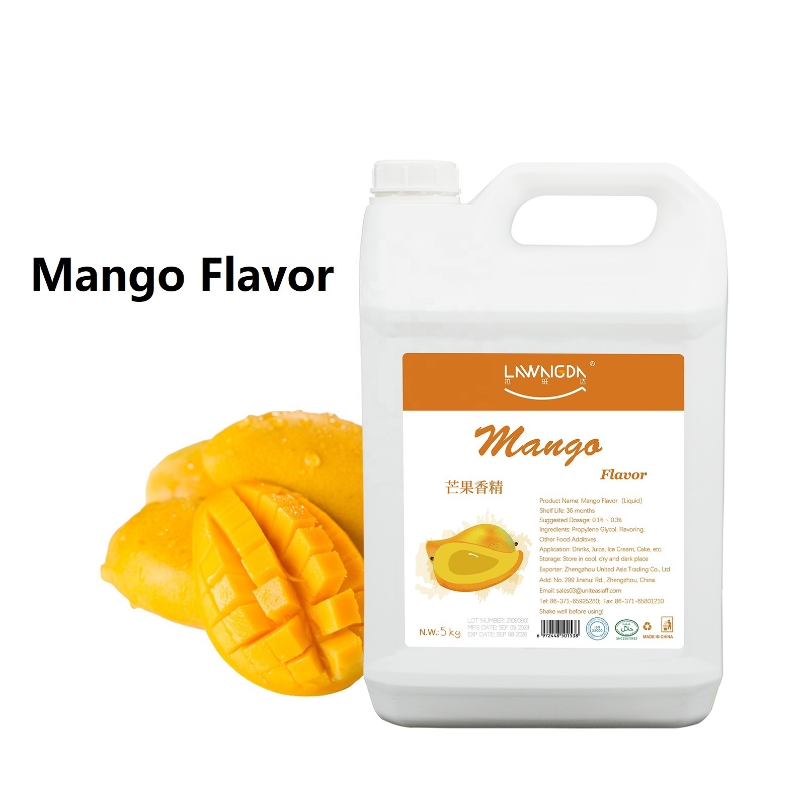 Halal Food Flavoring Concentrated Mango Juice Flavour for juice ice cream drinks cake