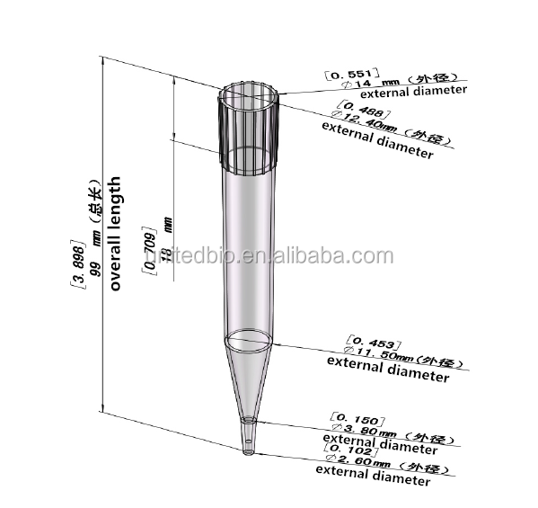 5ml short pipette tip with big mouth