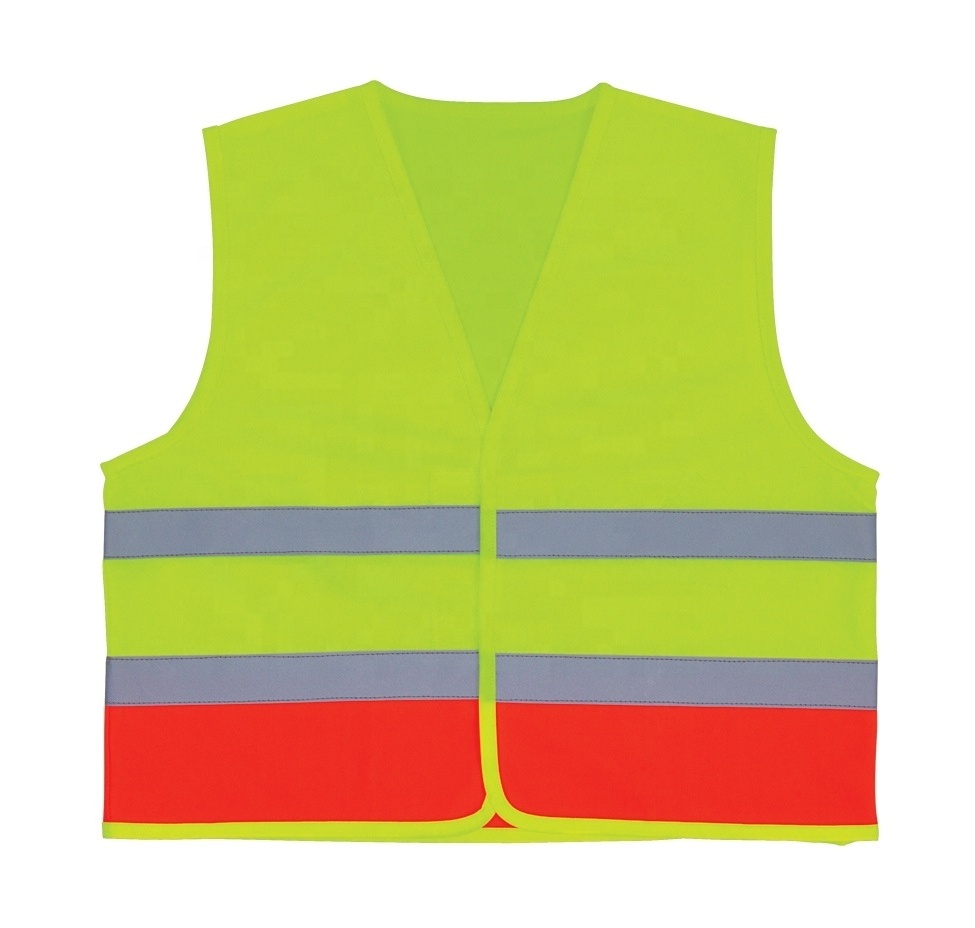 Safety Reflective Yellow Jacket For Summer Construction Hi Vis Vest Yellow Orange High Viz Visibility Waistcoat Safety