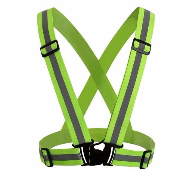 Green Adjustable Safety Security High Visibility Reflective Vest Night ...