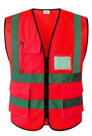 Yellow & Orange Reflective Safety Vests Hi-Vis Neon Yellow Safety Waistcoat Reflective Vest Fluorescent Safety Vests