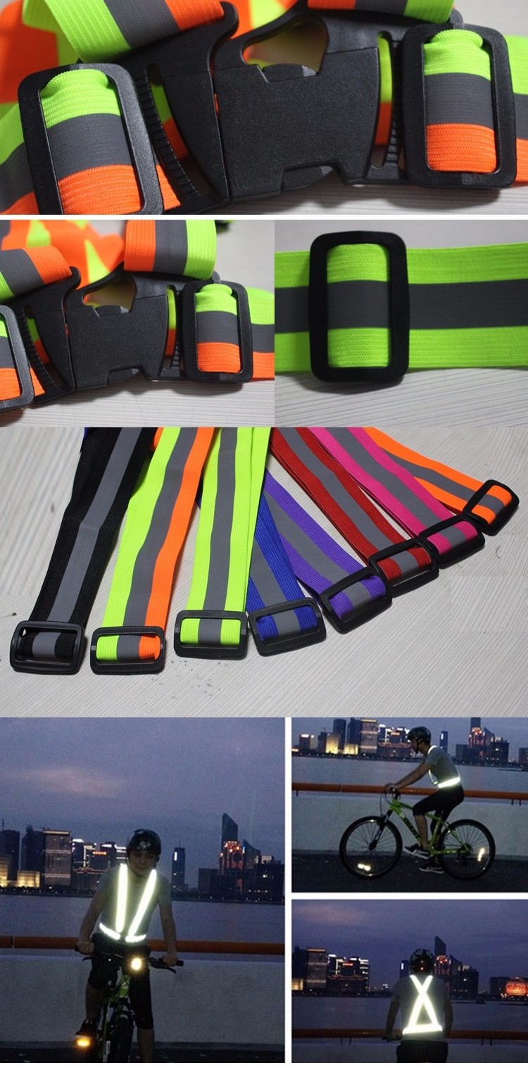 Green Adjustable Safety Security High Visibility Reflective Vest Night ...