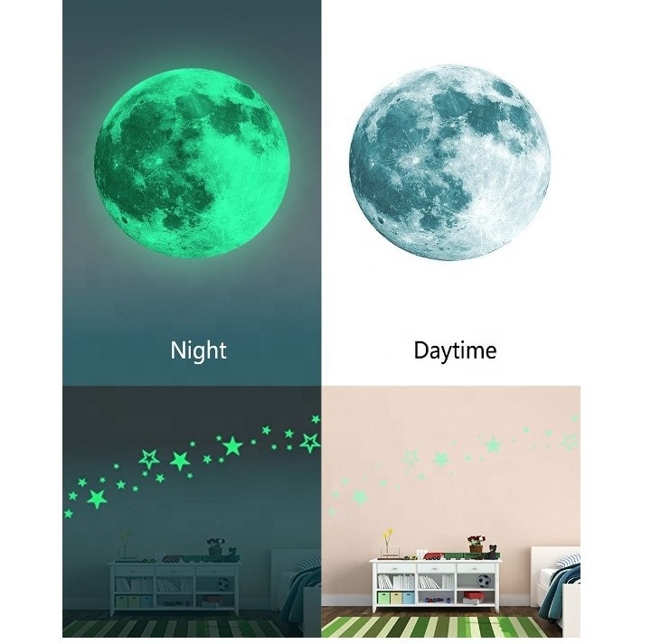 Bedroom Sticker Wall Art Star Moon Decor DIY Stickers