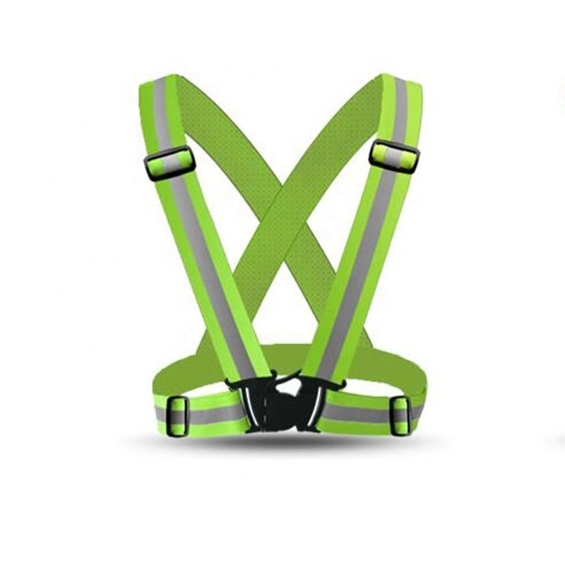 Premium Design Reflective Vest Straps Reflective Running Gear High Visibility Safety Reflective Sash with Buckle Adjustable Refl