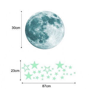 Bedroom Sticker Wall Art Star Moon Decor DIY Stickers