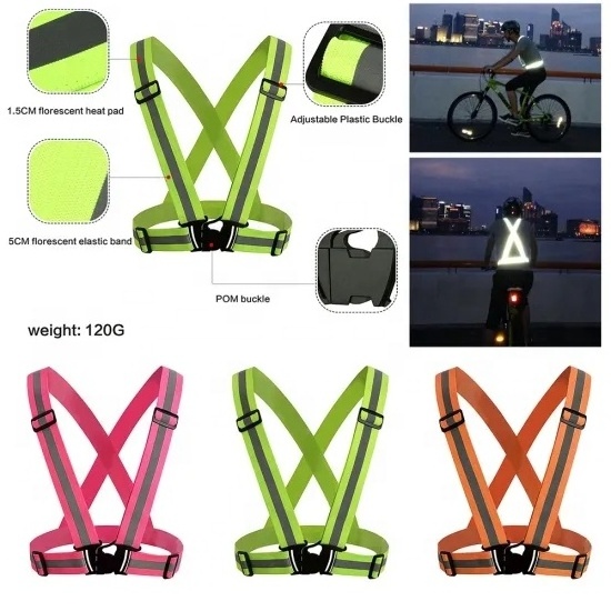 Traffic Safety Construction of Weaving Belt Reflective Vest Reflective Vest