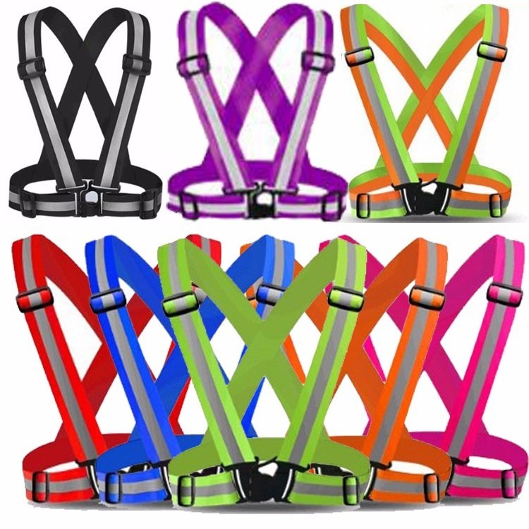 Green Adjustable Safety Security High Visibility Reflective Vest Night ...