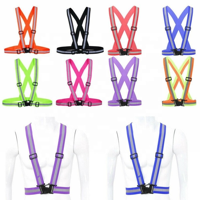 Green Adjustable Safety Security High Visibility Reflective Vest Night ...