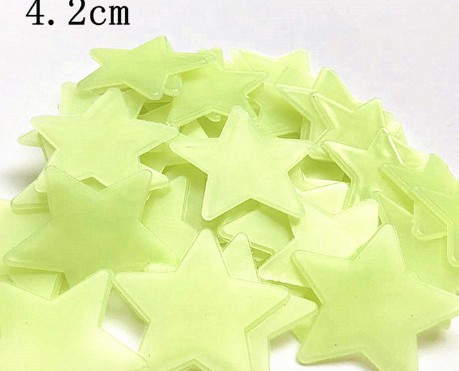 100pcs Wall Decals Glow In Dark Nursery Room Color Stars Luminous Fluorescent Wall Stickers for Kids Rooms Home Decor