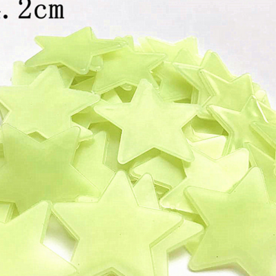 100pcs Wall Decals Glow In Dark Nursery Room Color Stars Luminous Fluorescent Wall Stickers for Kids Rooms Home Decor