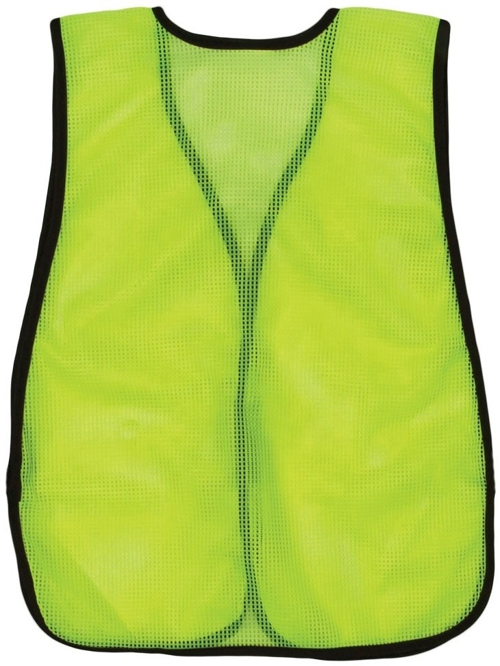 Mesh Safety Vest wo Reflective - SM (MLK) Hi-Vis Neon Yellow Safety Waistcoat Reflective Vest Fluorescent Safety Vests