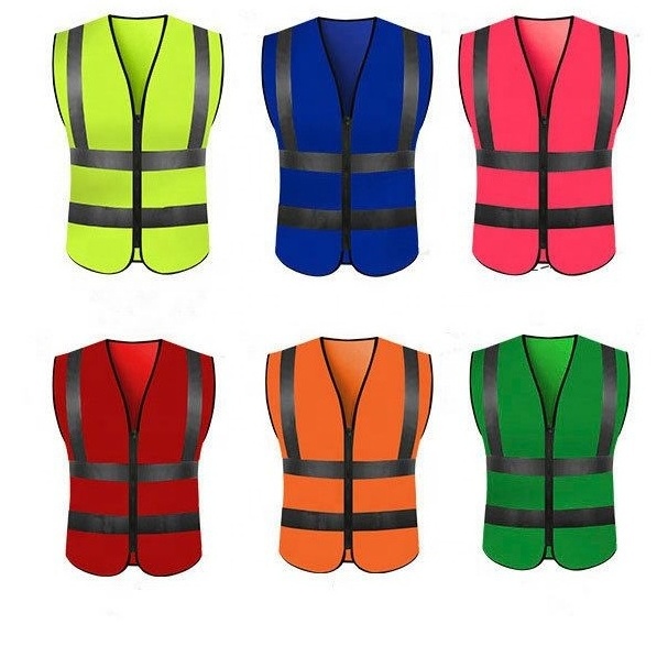 Safety Reflective Yellow Jacket For Summer Construction Hi Vis Vest Yellow Orange High Viz Visibility Waistcoat Safety