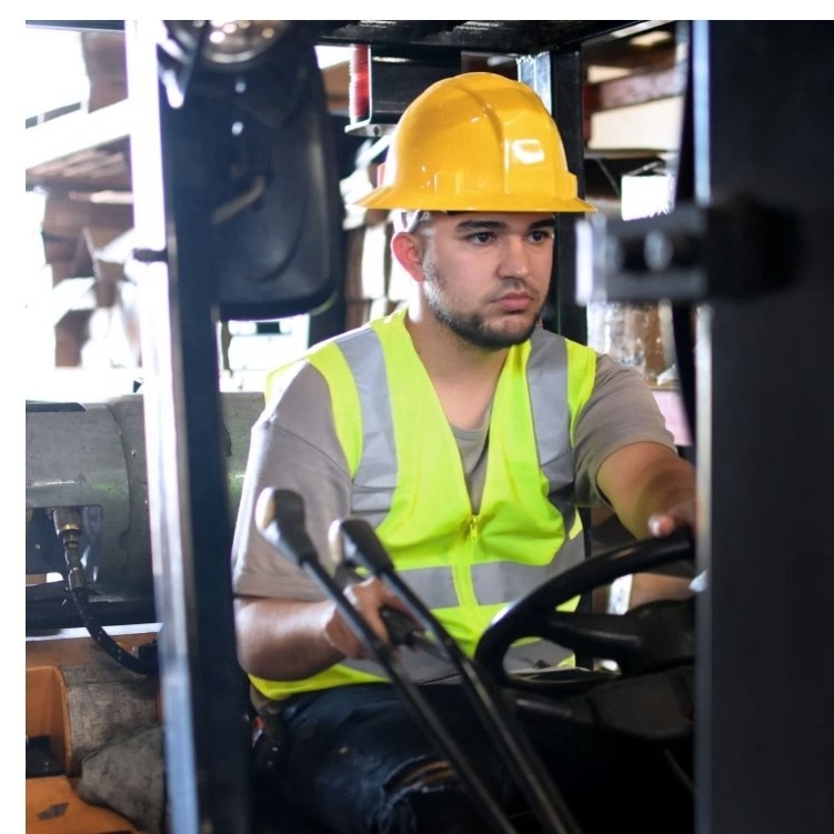 Reflective Safety Vest Yellow with Strips Work Construction Traffic & Warehouse