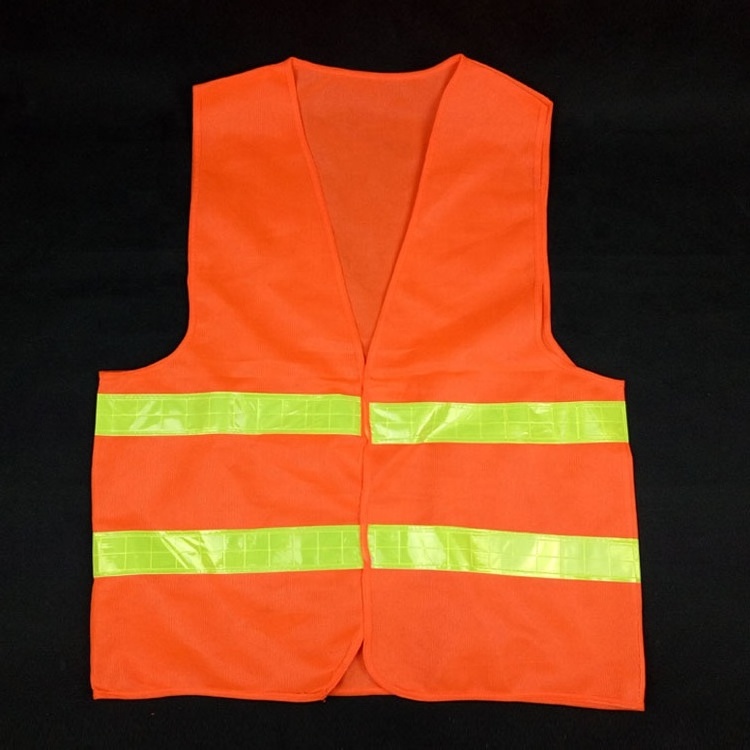 wholesale reflex knitting fabric custom safety vest orange Reflective Elastic Visible Running Safety Vest Night