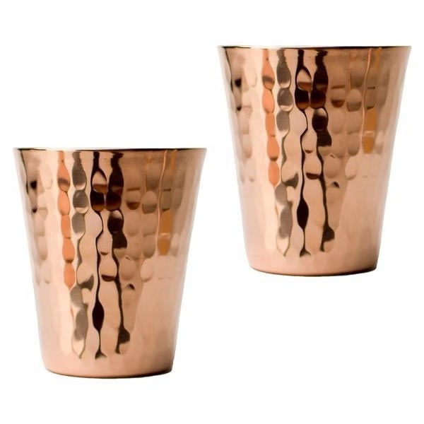 Wayfair highest selling Copper shot glasses 2oz hammered reusable solid copper shot cups for ice cold vodka tequila whisky