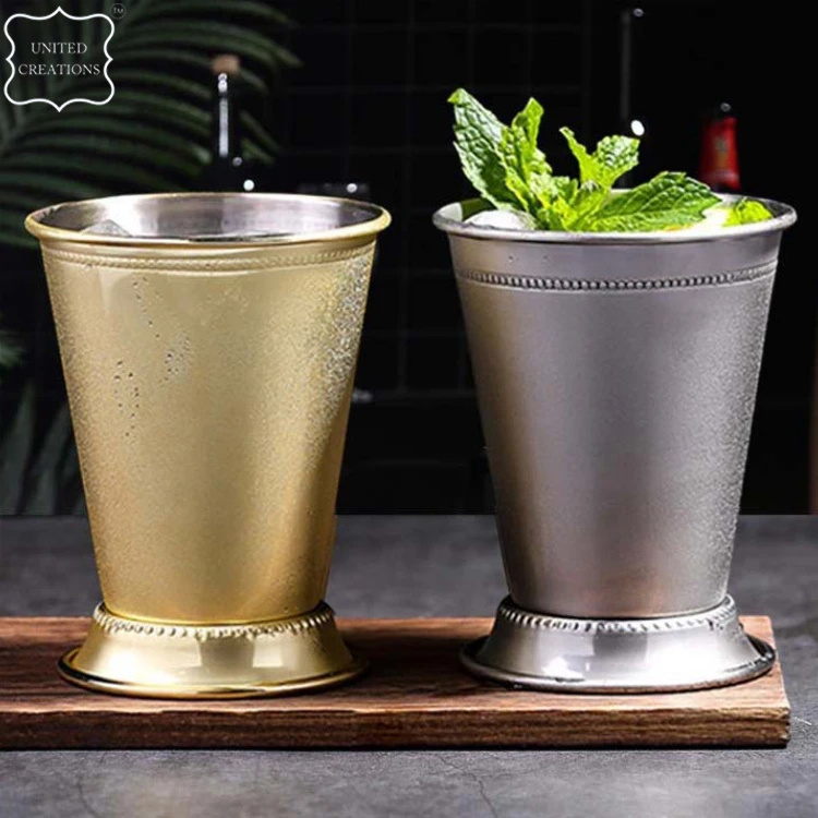 Wholesale 400ml Stainless Steel Coffee Cup Bar-ware Cocktail Mug Drink-ware Mint Julep Cup