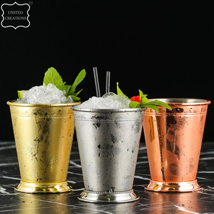 Wholesale 400ml Stainless Steel Coffee Cup Bar-ware Cocktail Mug Drink-ware Mint Julep Cup