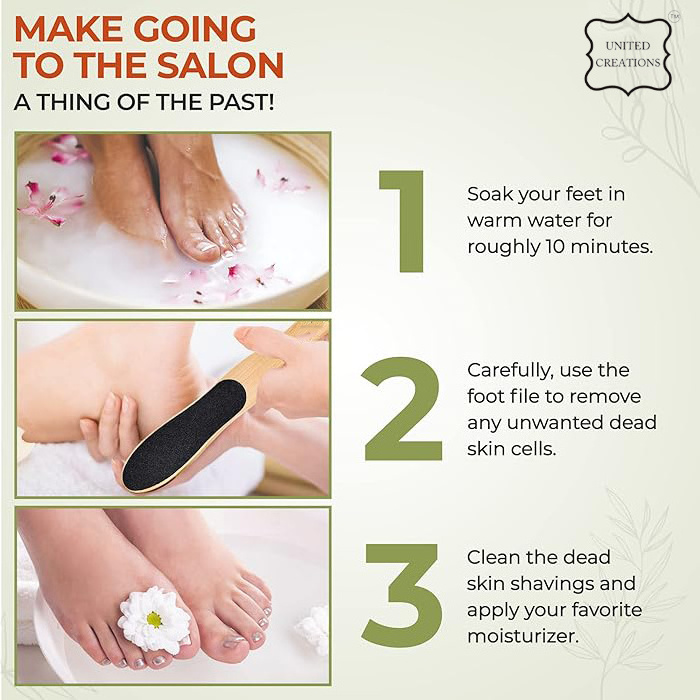 Professional Foot Scrubber for Hard Skin - Premium Quality Foot Scraper & Callus Remover for Feet Leaving Heels Soft & Smooth