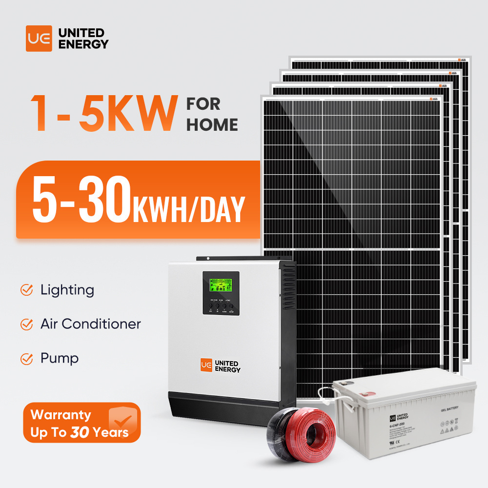 Wholesale Price Full Solar Power System 3Kw 4Kw 5Kw 8Kw 10Kw Complete Set Hybrid Solar Energy System Kit For Home Off Grid