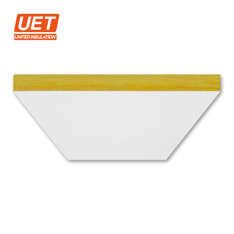 square edges rigid panel facing color painted ASTM E84 fireproof acoustic glass wool ceiling tiles with certifications