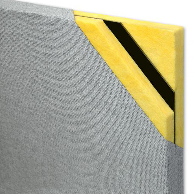 acoustic gypsum board fiber glass wool ceiling panels acoustic wall panels A1 class fire-rated fiberglass wool sound panel