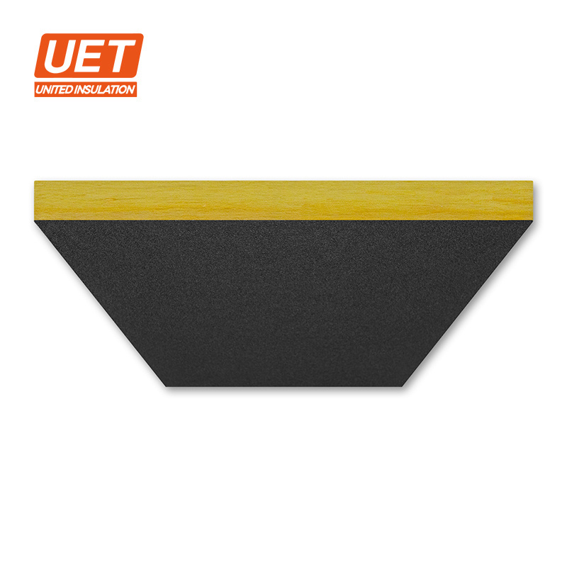 UET studio cinema metting room different shape easy to install Multicolor square edges acoustic glass wool ceiling tiles