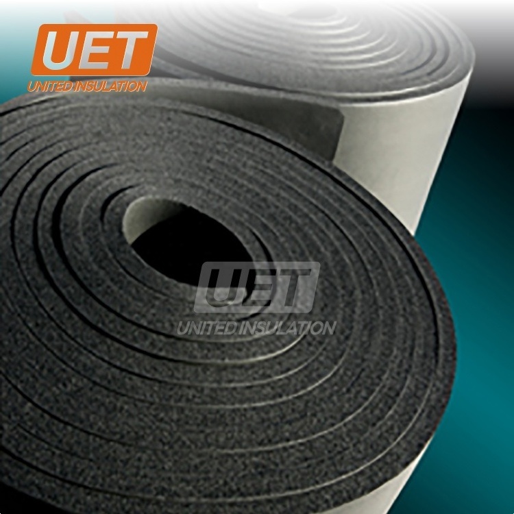 High quality rubber insulation 9mm thickness heat shield closed cell foam insulation blanket