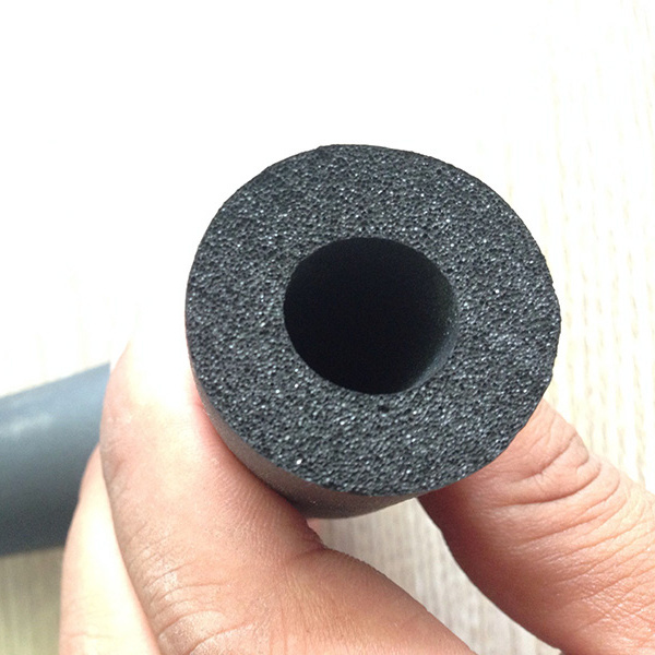 HVAC air conditioning cold hot copper pipe black NBR EPDM silicone flexible rubber foam insulation tube pipe