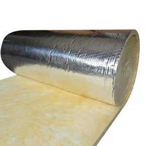 Factory HOT Sale Thermal Insulation 16kg 25mm Scrim Foil faced super fine Fiber glass wool Rolls laine de verre