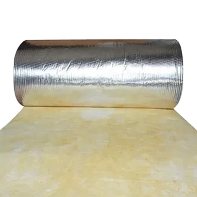 Factory HOT Sale Thermal Insulation 16kg 25mm Scrim Foil faced super fine Fiber glass wool Rolls laine de verre