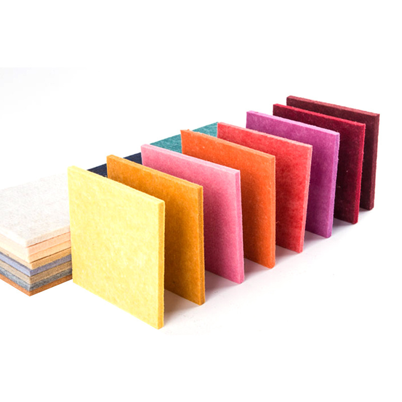 Customizable 8mm 9mm 12mm hexagon white polyester acoustic foam panels with wood look