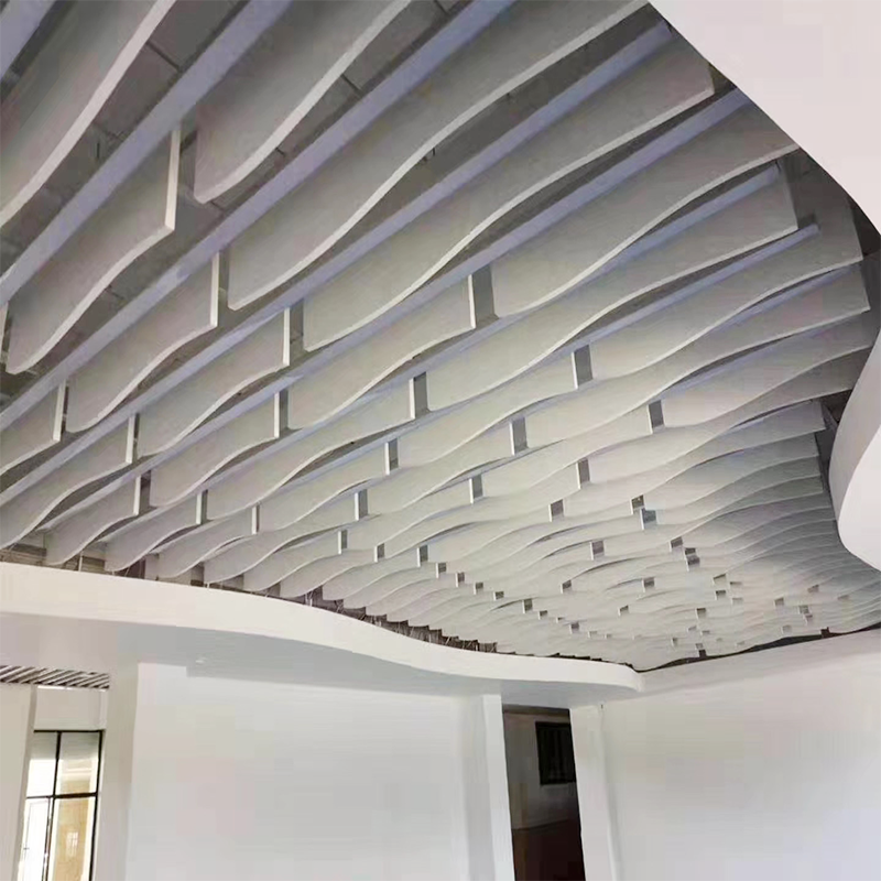 Excellent Sound Proofing Acoustic Glass Wool Ceiling Baffles and Clouds for Office Building