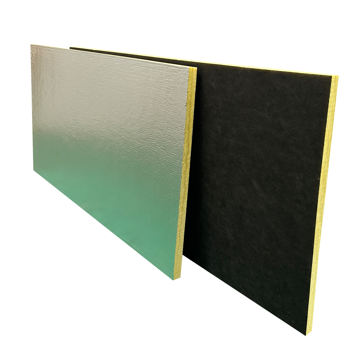 Fireproof one  side with black fiber glass tissue HVAC system air conditioning duct glass wool board insulation