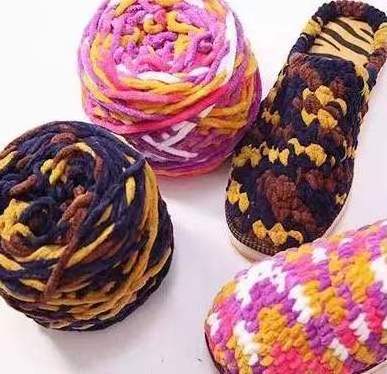 melange textile polyester fancy chunky yarn crochet chenille dyed yarn for tufting and carpet