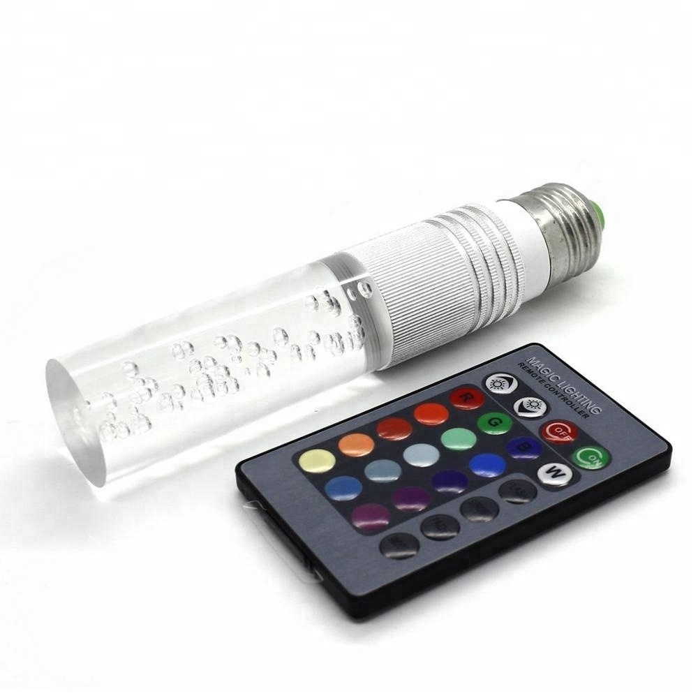 3W RGB crystal color changing led light bulb