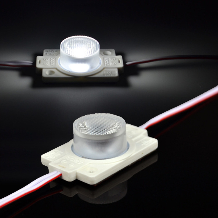 12V 1.5W SMD 3030 High Power outdoor double side illumination light box led module with Lens