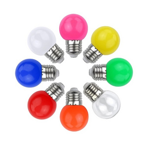 g45 B22 E26 E27 0.5w 1.5W 2W led bulb lights multi colored christmas decoration bulb