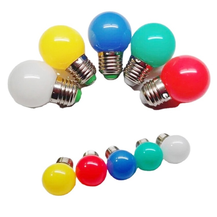 E26 27 B22 holiday christmas colorful G45 led light bulb for festival