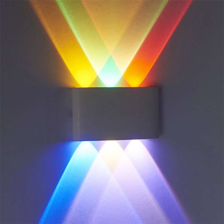 Modern led Wall light AC85-265V ome Lighting aluminum high power rgb led wall lamp