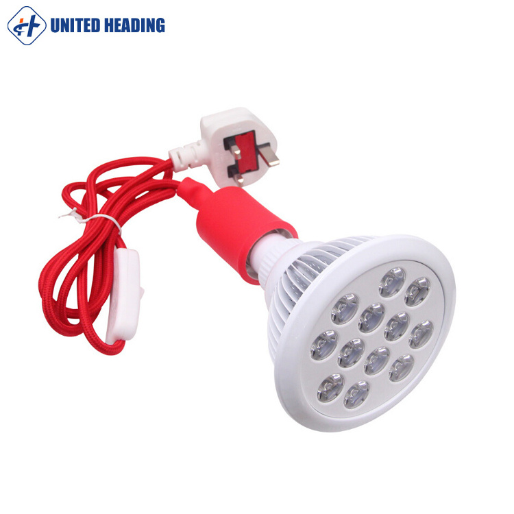 Red Infrared light PDT Skin Care Collagen Boosting 660nm and 850nm  E27 Sock Par38 Red Infrared Therapy bulb