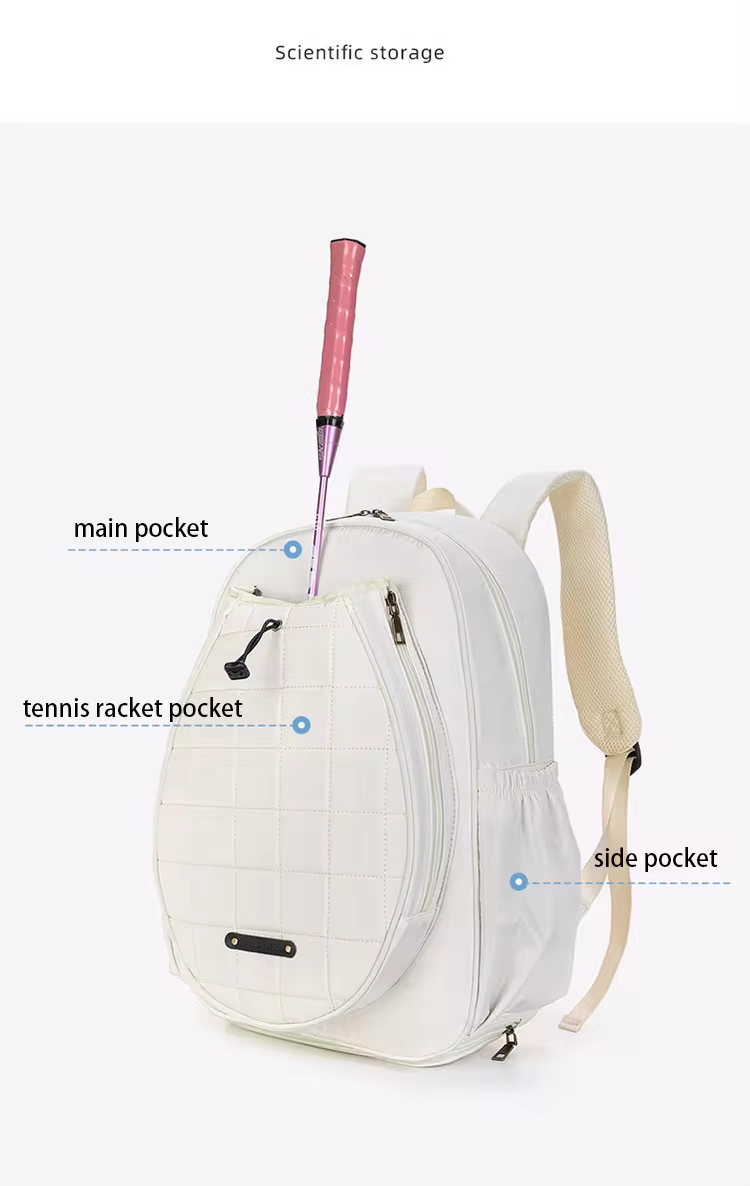 women men tennis racket pickle ball badminton casual sports laptop backpacks pickleball paddle tote bag with shoes pocket