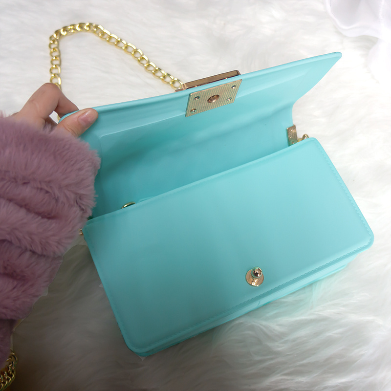 Wholesale women bag handbags silicone PVC shoulder handbag jelly bag luxury ladies woman hand bags candy jelly purse