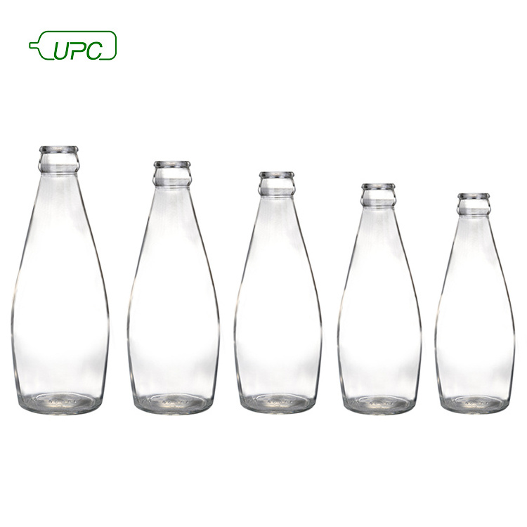 290ml basil seed drink clear glass bottle with caps for juice