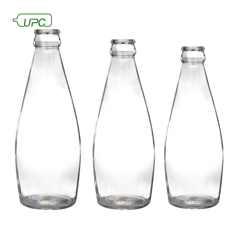 290ml basil seed drink clear glass bottle with caps for juice