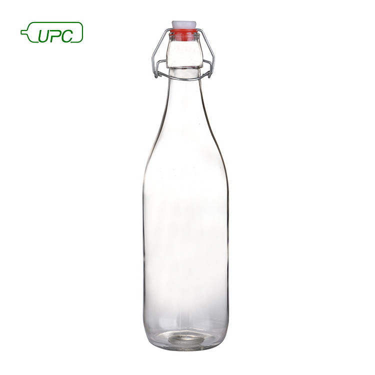 500ML Clear Glass Bottle with Swing Top